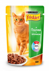 Friskies консервы для кошек в подливе с кроликом пауч 100 гр.